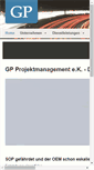 Mobile Screenshot of gp-projektmanagement.de